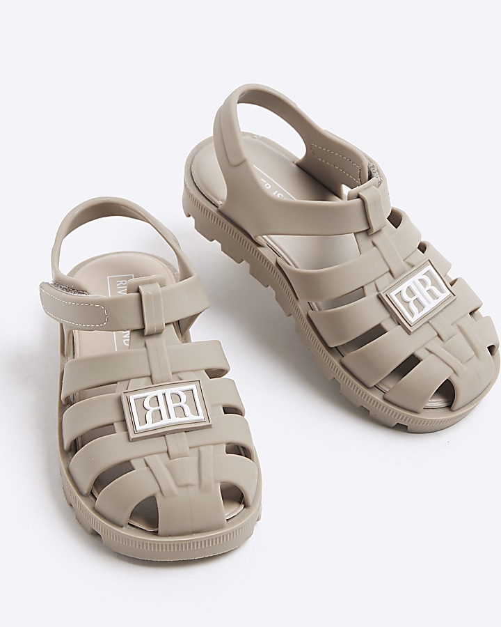 Mini boys stone jelly gladiator sandals