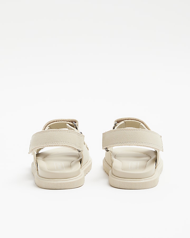 Mini boys stone double strap sandals