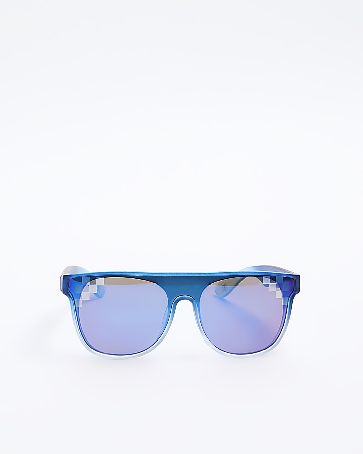 Mini boys blue ombre visor sunglasses