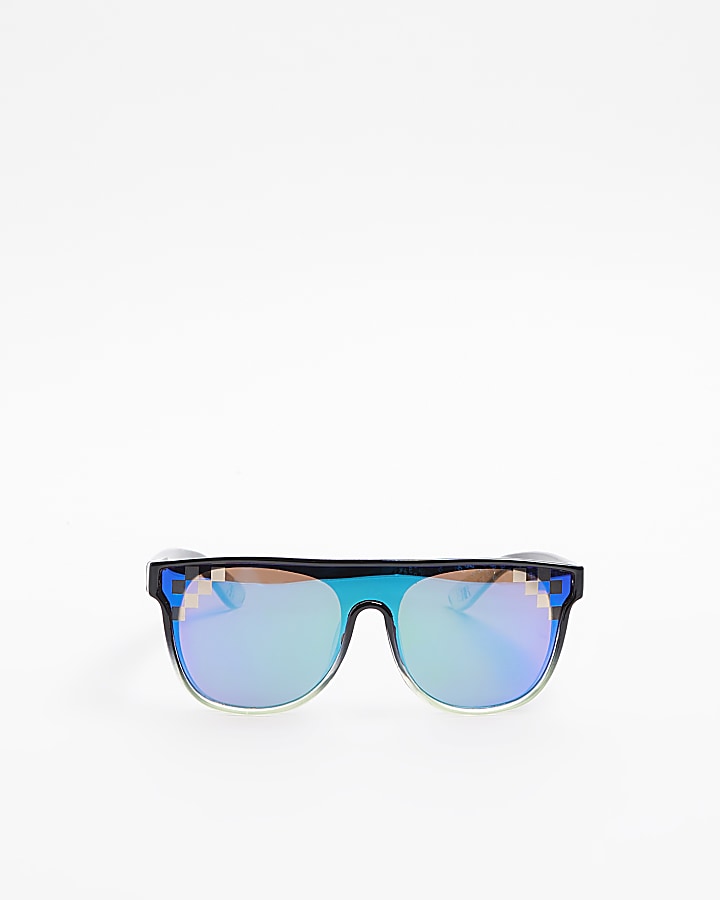 Mini boys lime ombre visor sunglasses