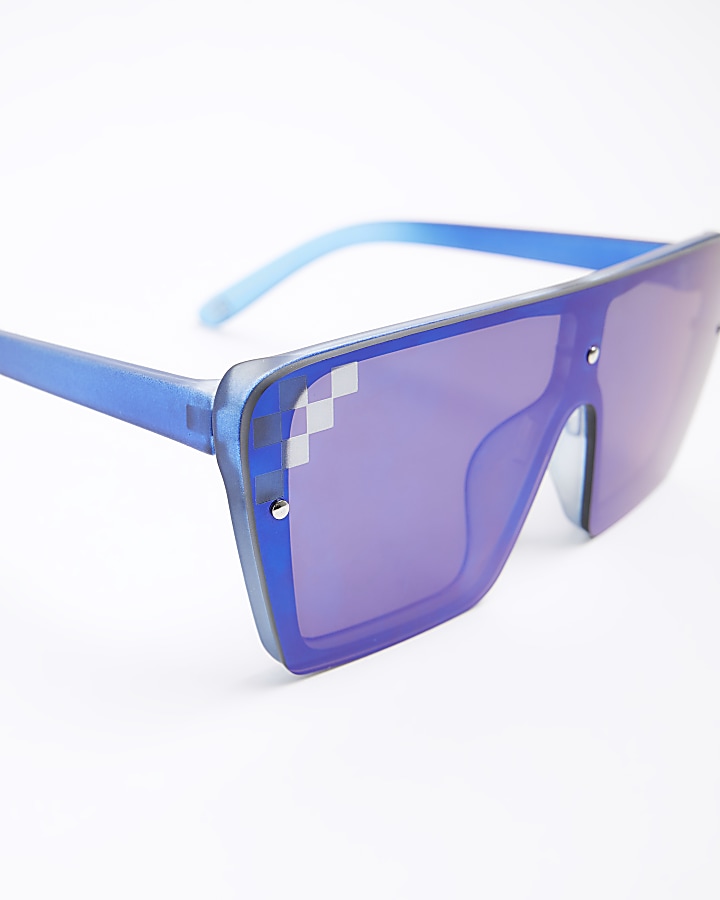 Boys blue ombre visor sunglasses