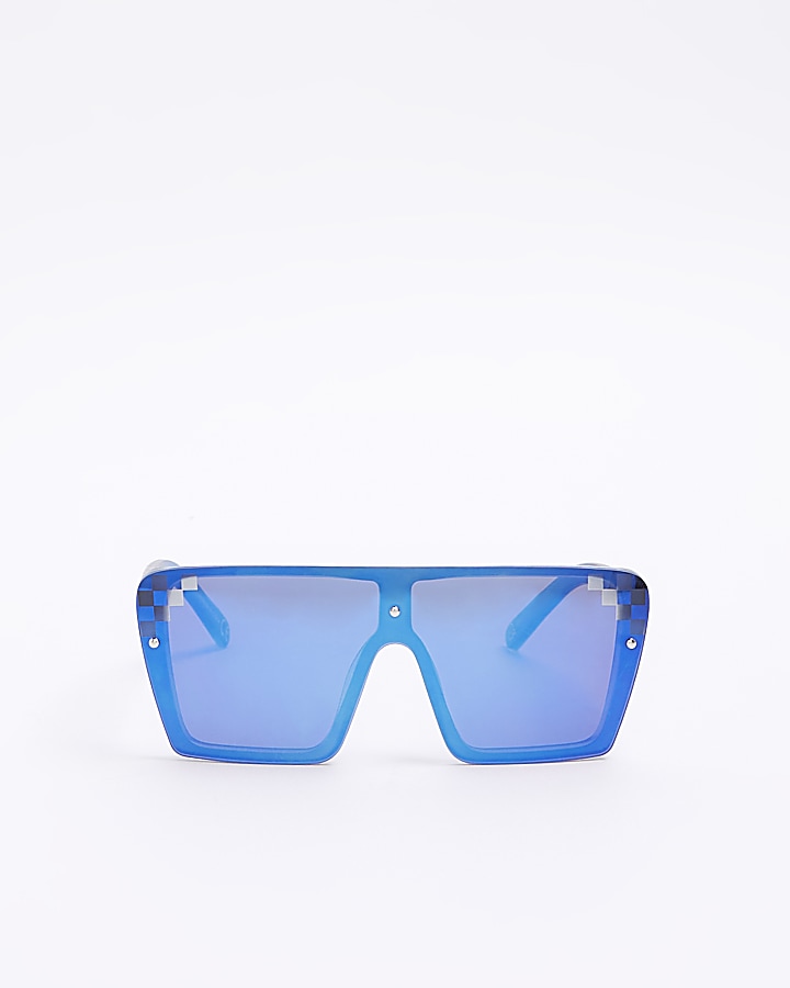 Boys blue ombre visor sunglasses