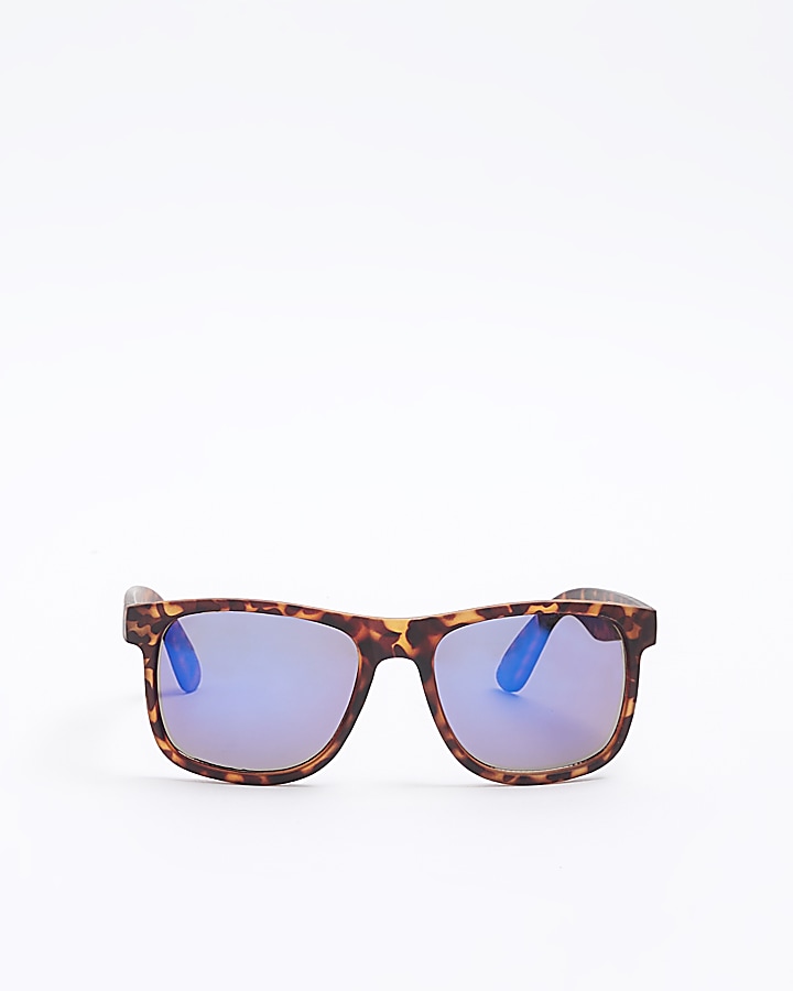 Boys brown tortoise wayfarer sunglasses