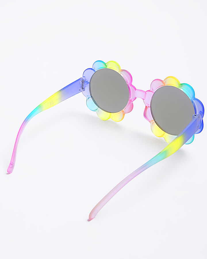 Mini girls multi coloured flower sunglasses