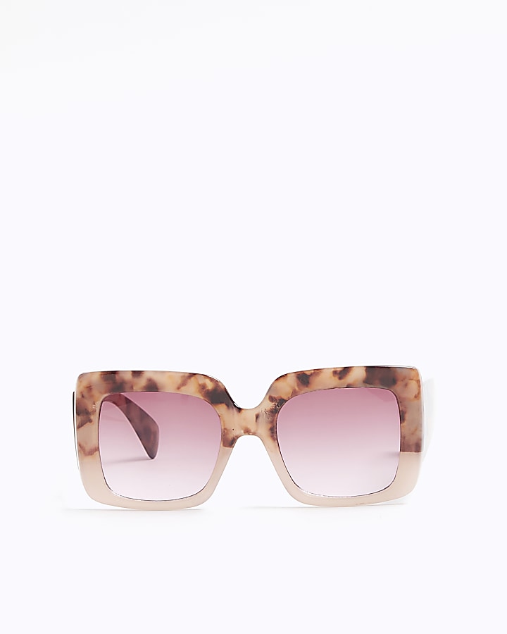 Girls brown tortoise oversized sunglasses