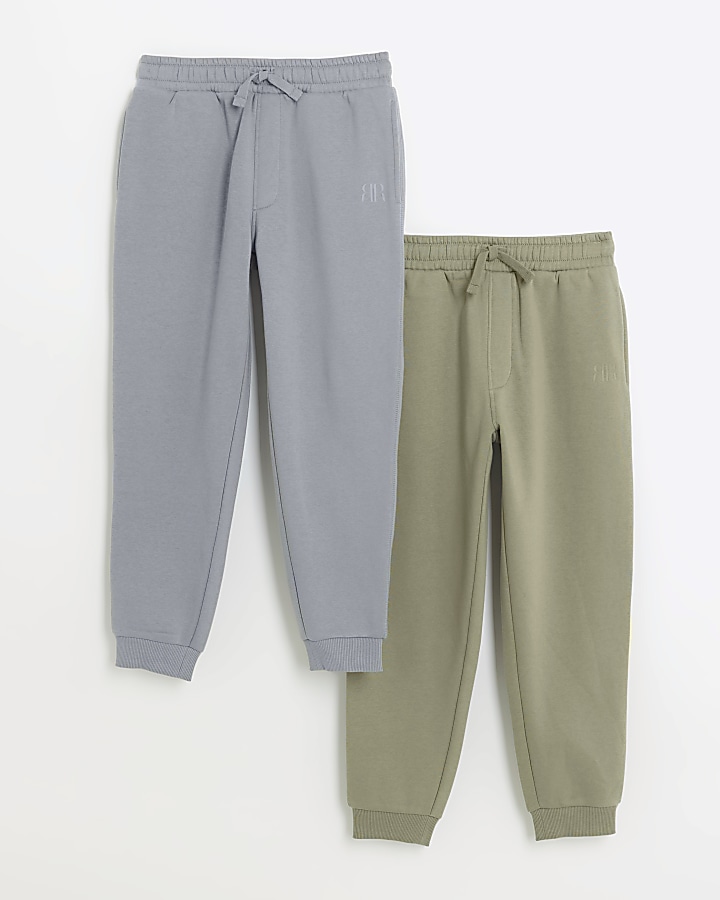 Boys khaki joggers 2 pack