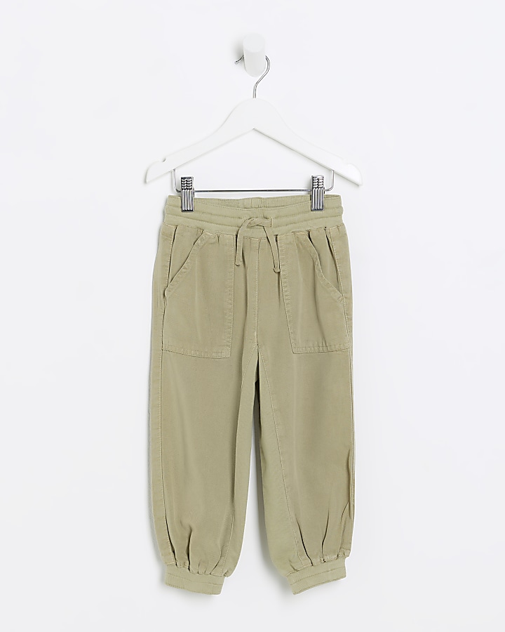 Girls green joggers hot sale