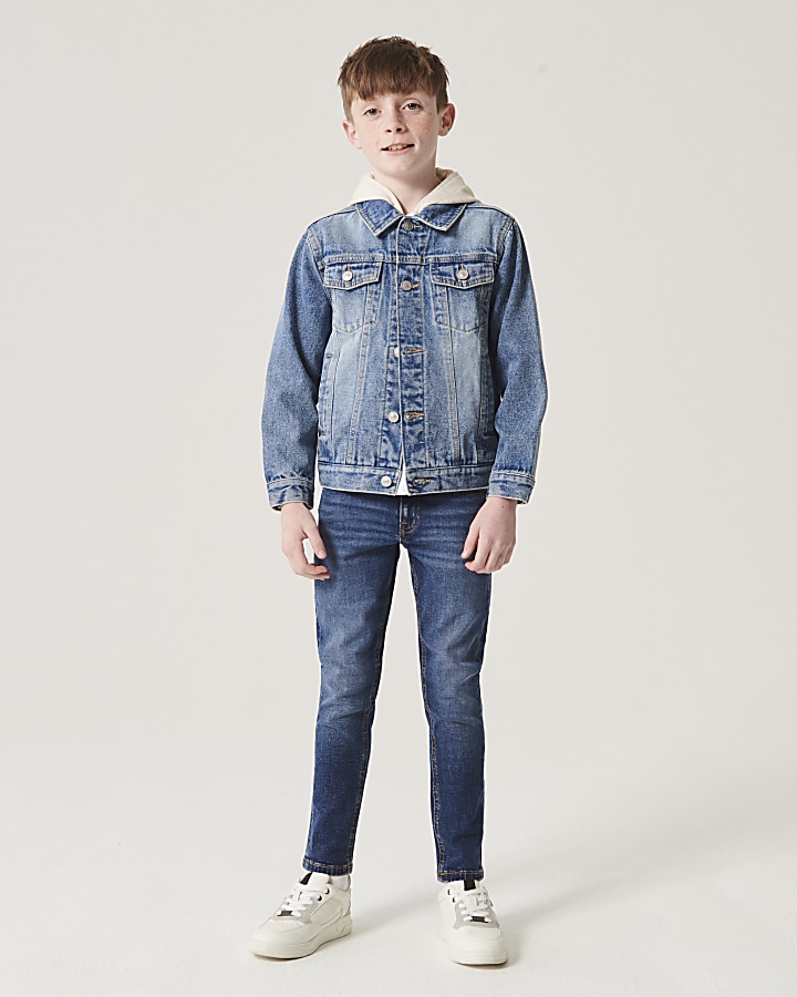 Boys blue Relaxed Slim Jeans