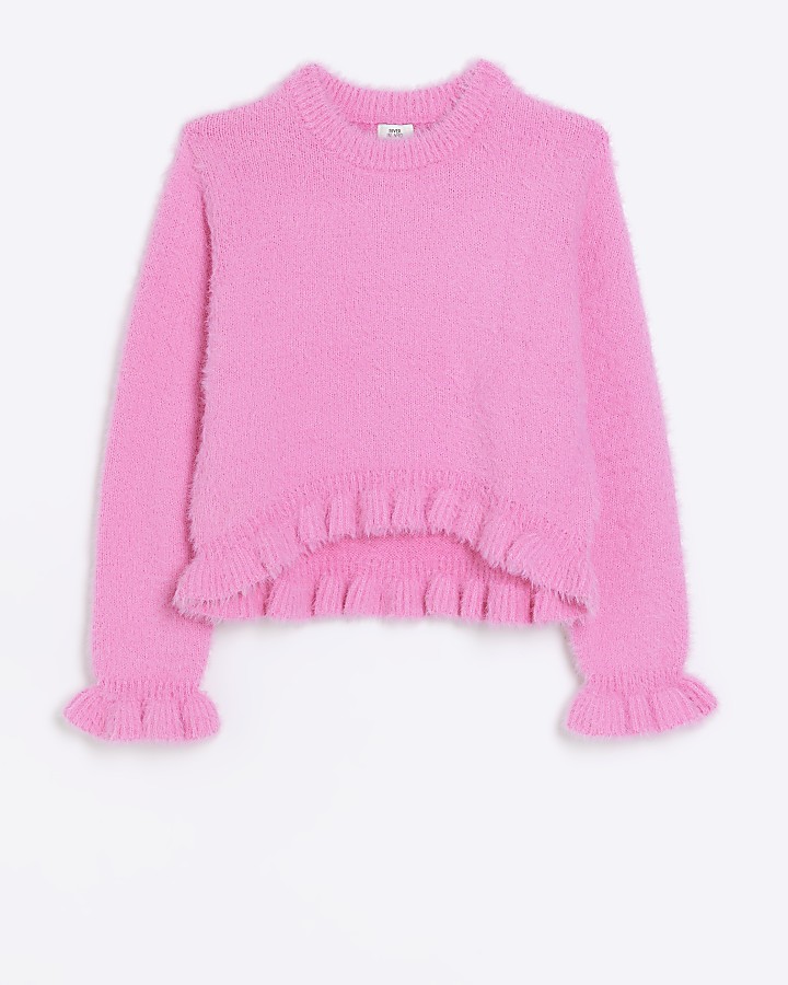 Girls sale fluffy jumper