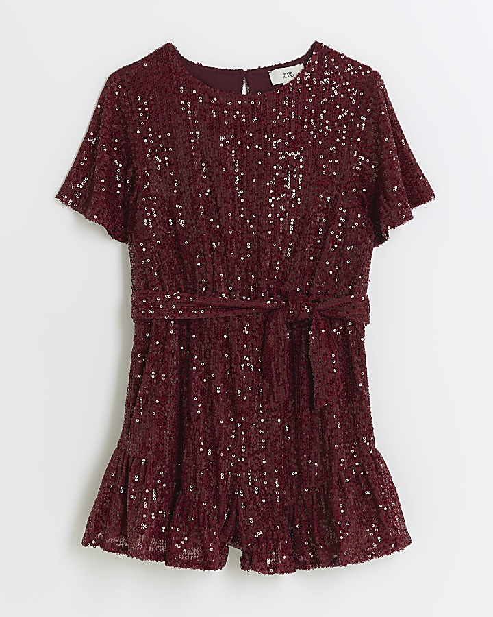 Red store sparkly playsuit