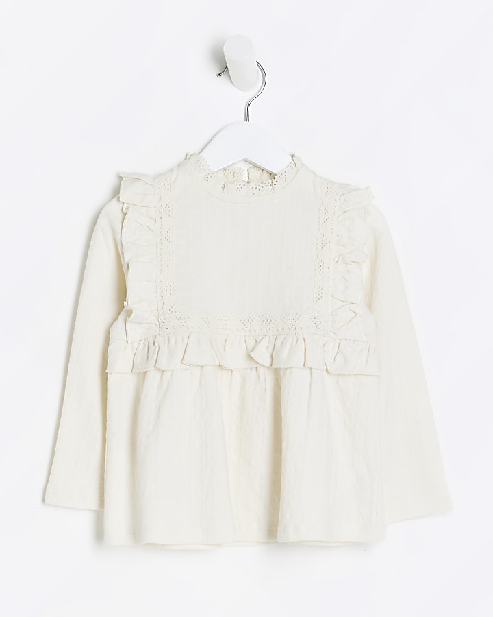 Girls cream outlet blouse