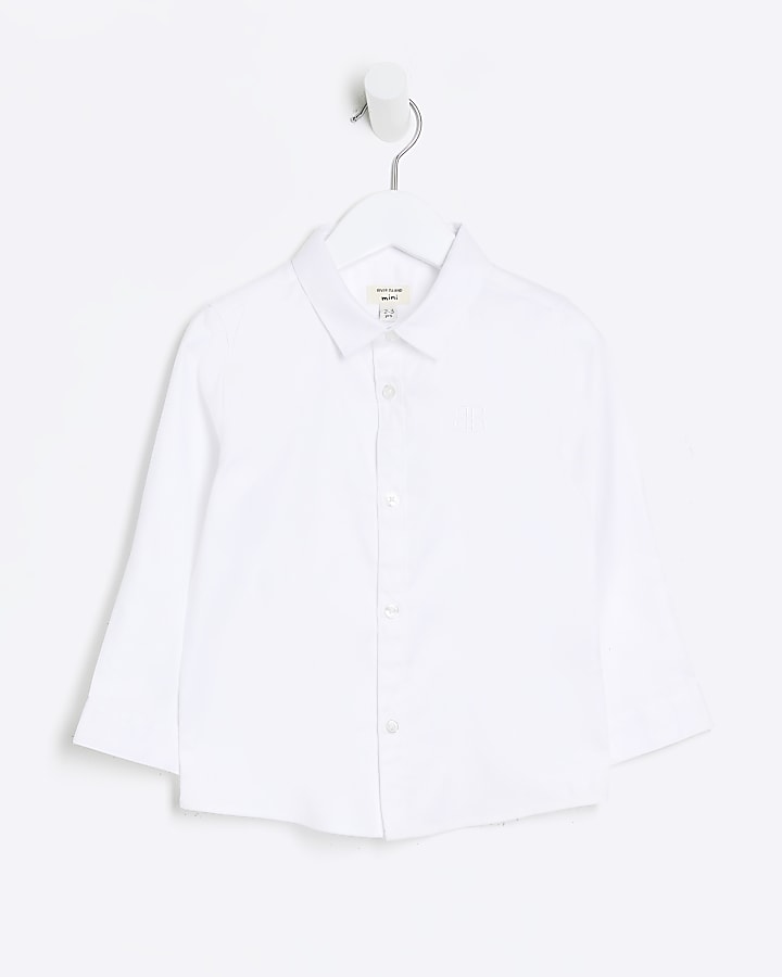 river island boys white shirt