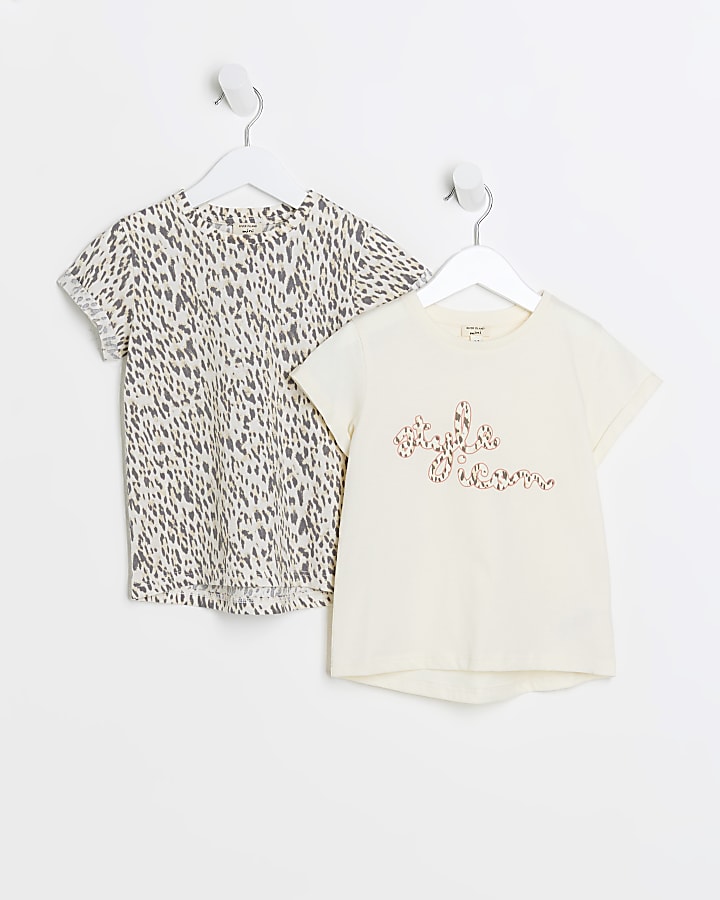 Animal print hot sale shirt girls