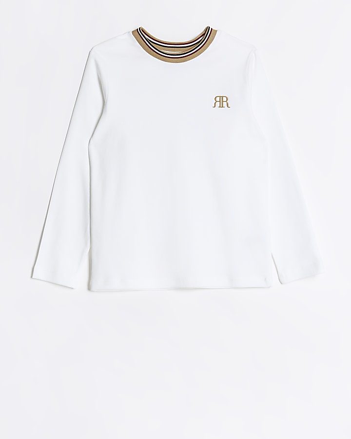 river island boys white shirt