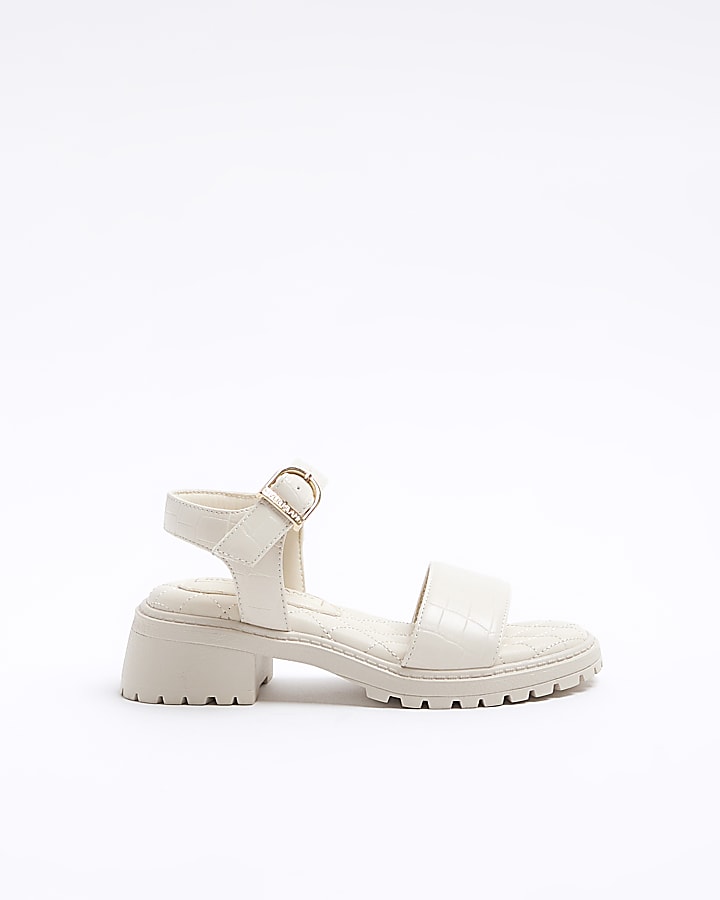 River island quilted online sandals