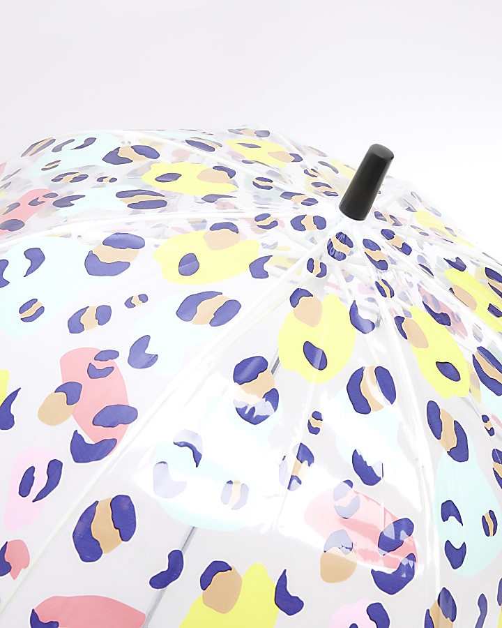 Girls Yellow leopard print umbrella