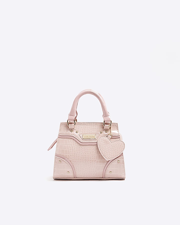 Pink croc outlet bag