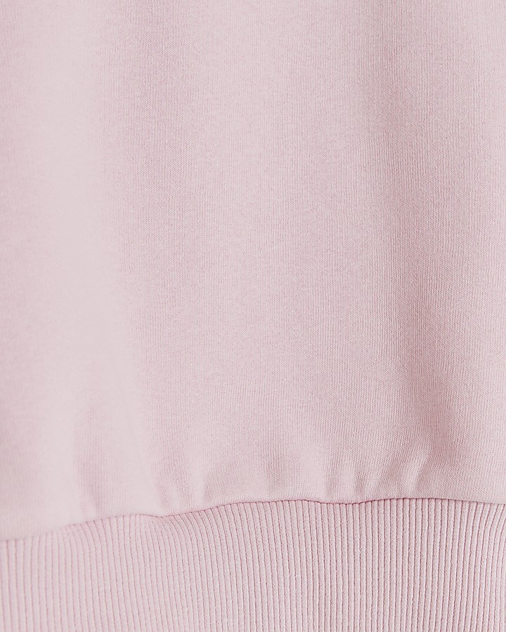 Girls pink corsage sweatshirt