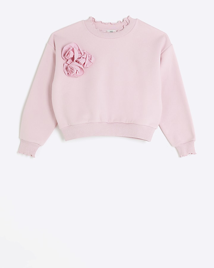 River island cheap pink sweatshirt