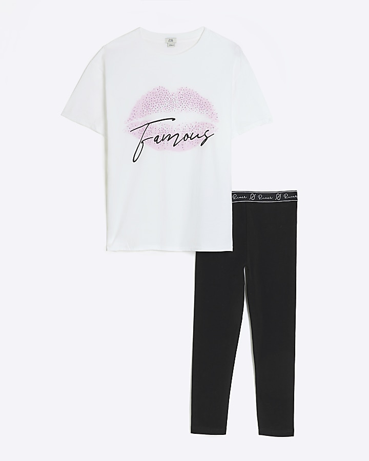 River island lips t 2024 shirt