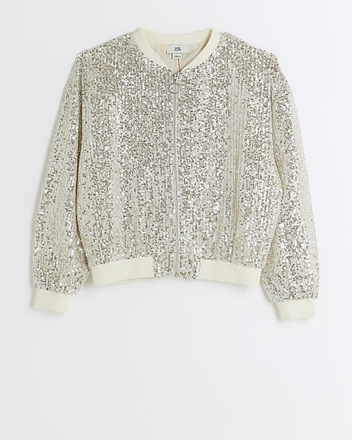 River island hot sale silver jacket