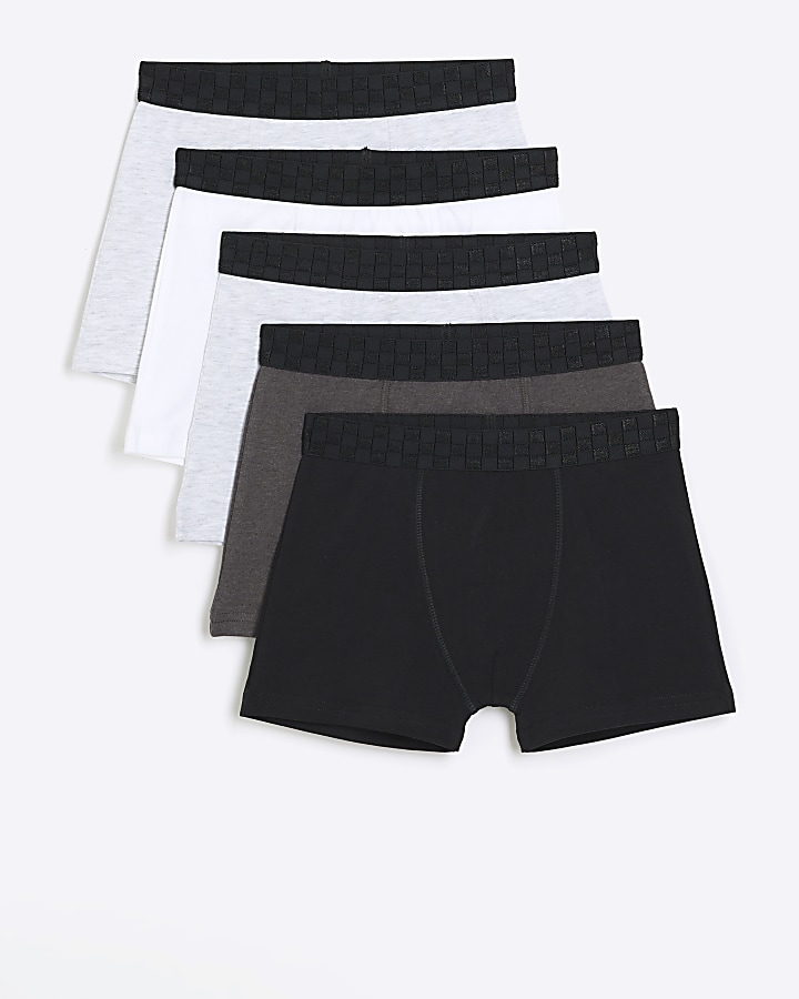 Boys grey boxers 5 pack