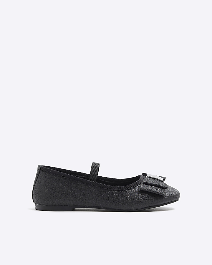 Girls black sale ballet pumps