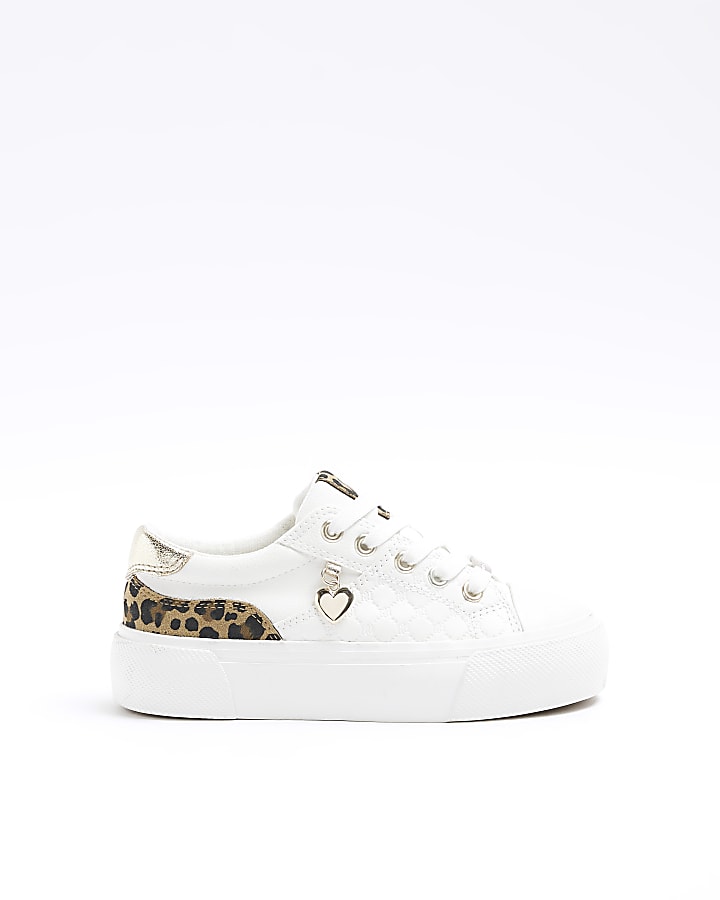 Leopard print 2024 white trainers