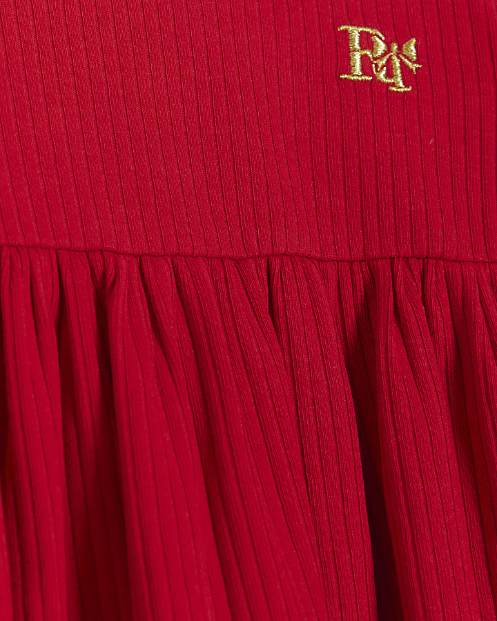 Baby girls red long sleeve dress