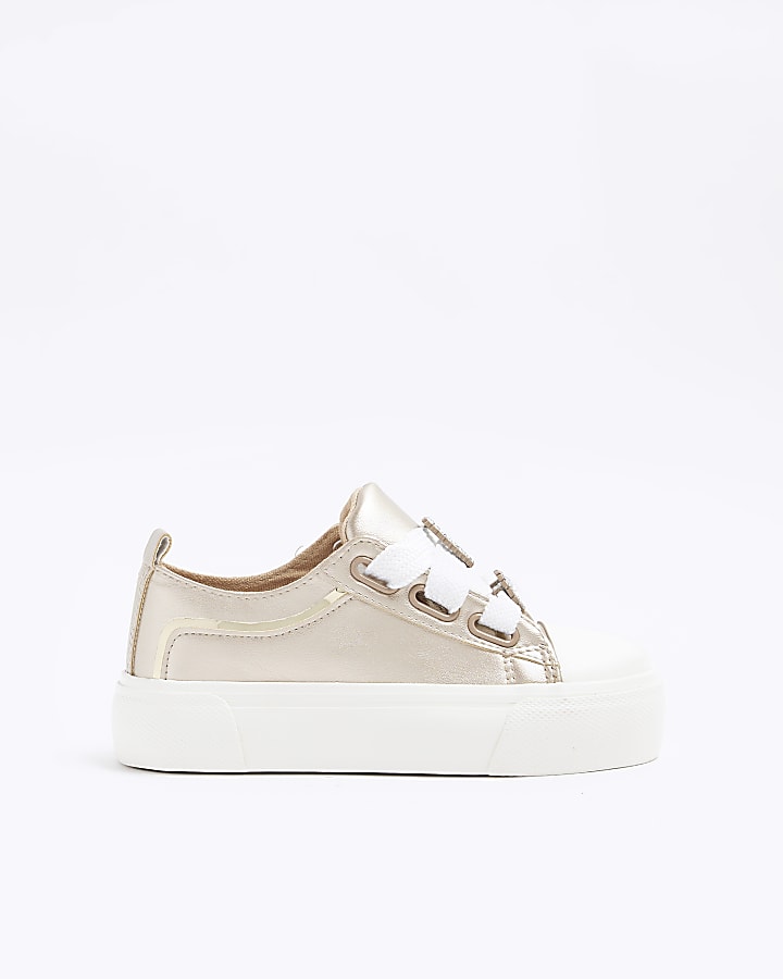 Girls rose store gold trainers