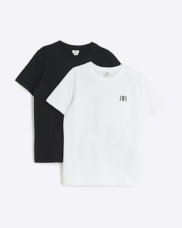 White RI t-shirt 2 pack
