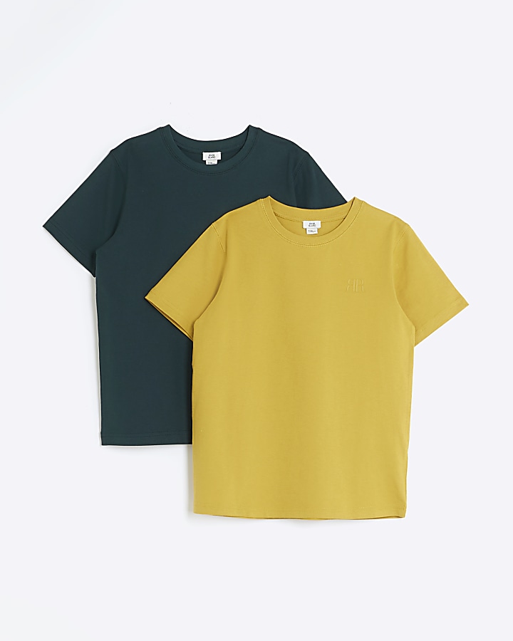 Boys yellow RI t-shirt 2 pack