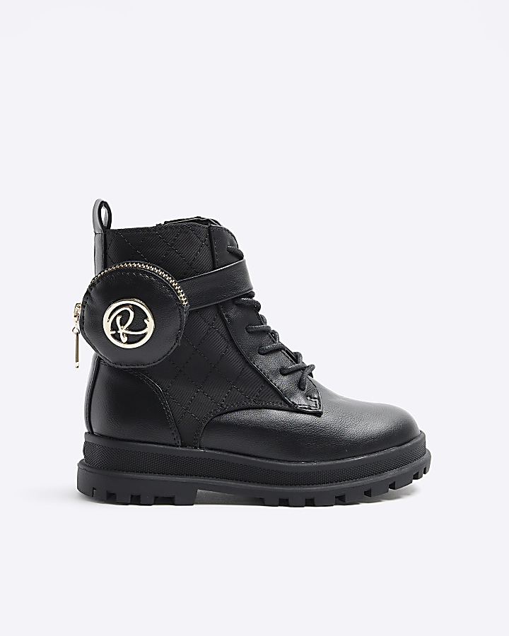 River island girls black 2024 boots