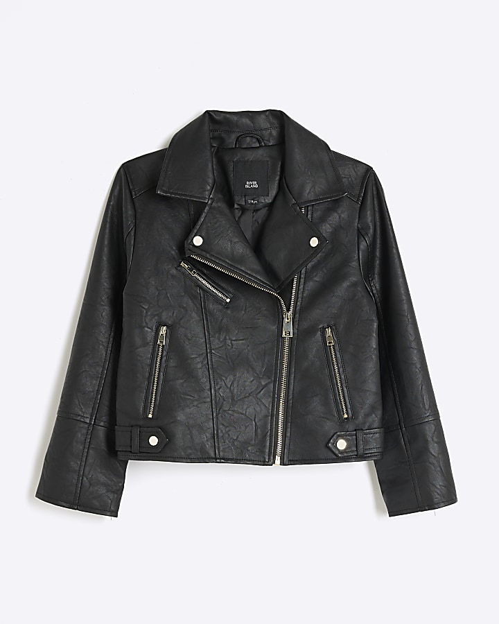 River island girls store biker jacket