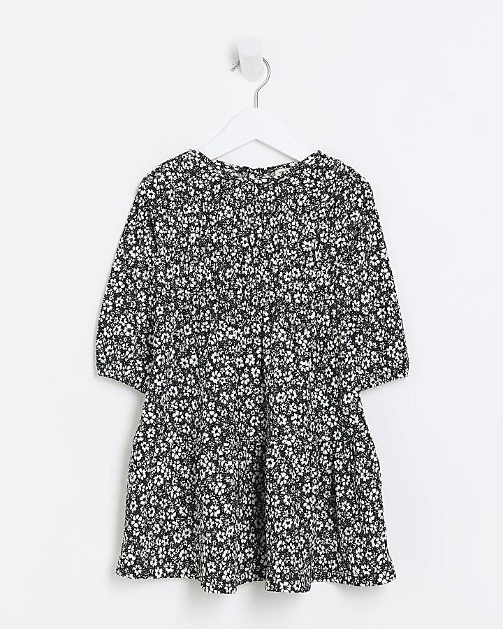 River island girls black 2024 dress