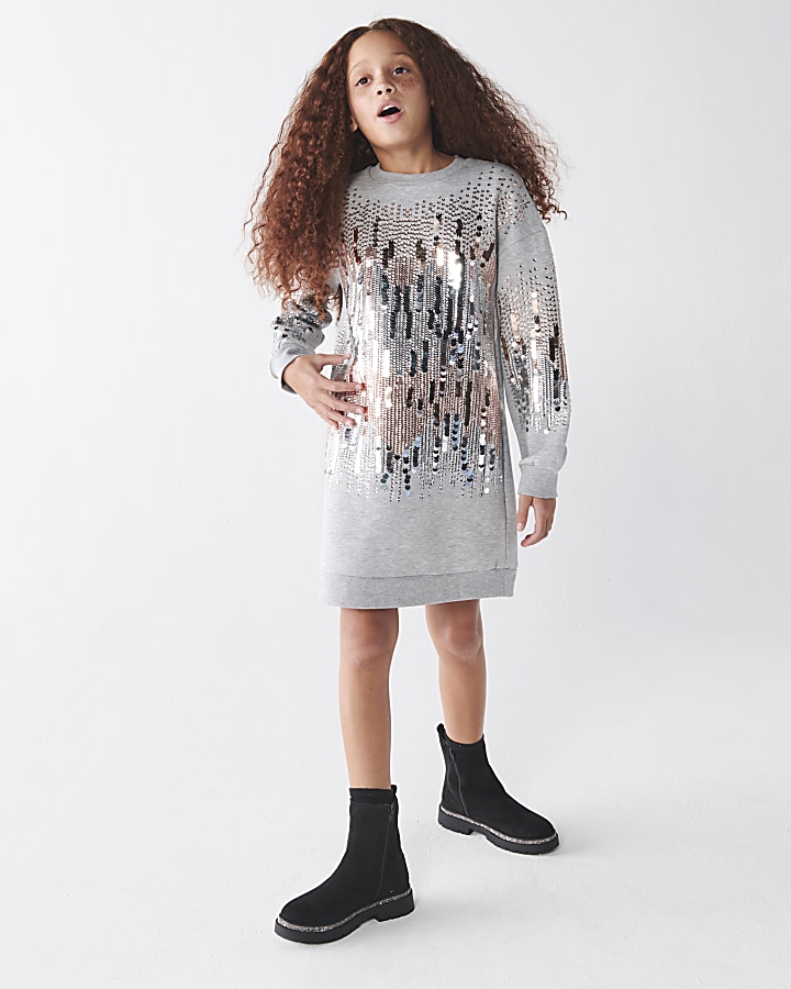 Silver deals sequin sweatshirt