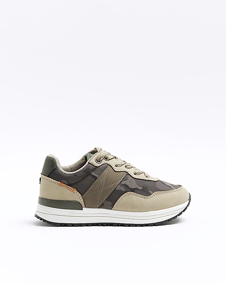 Boys hot sale khaki trainers