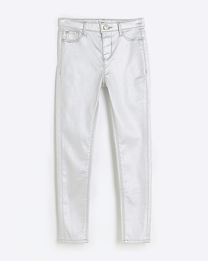 White coated skinny store jeans