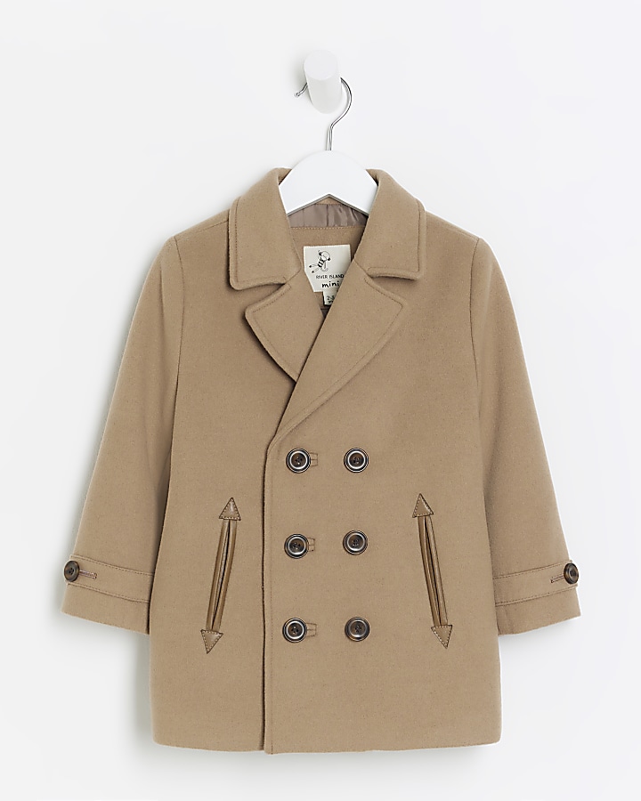 River island sale camel overcoat