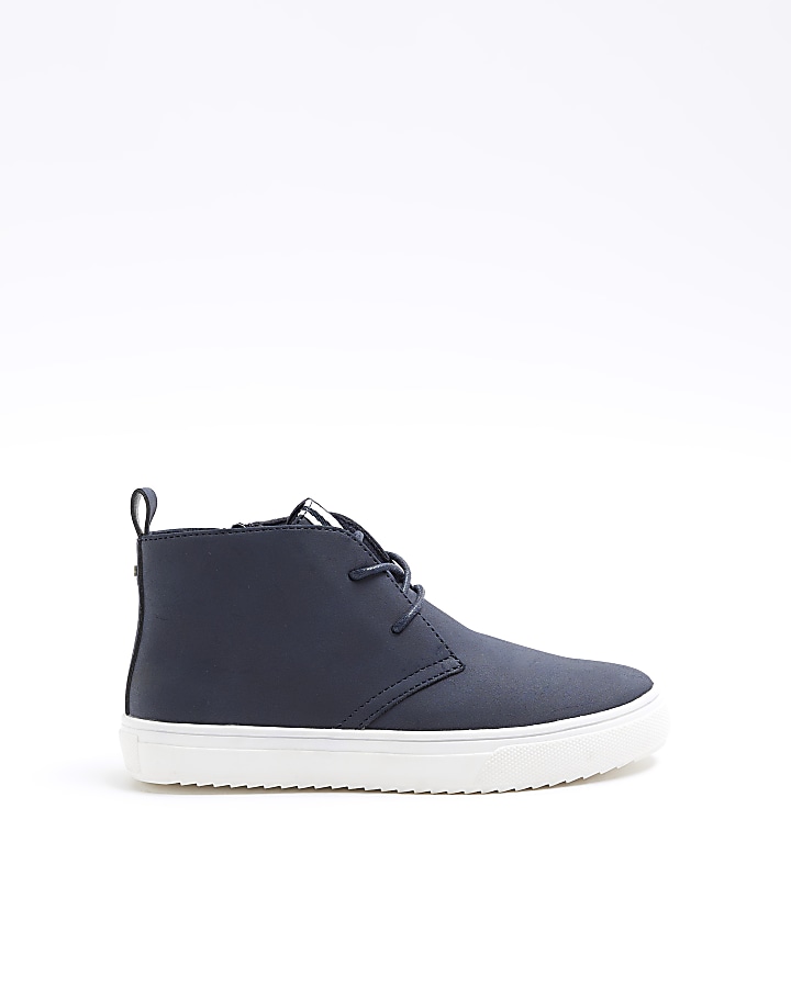 River island navy boots sale