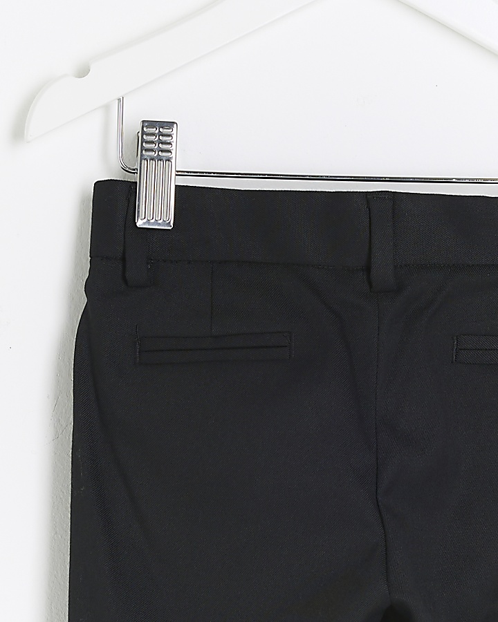 Mini boys black smart trousers River Island