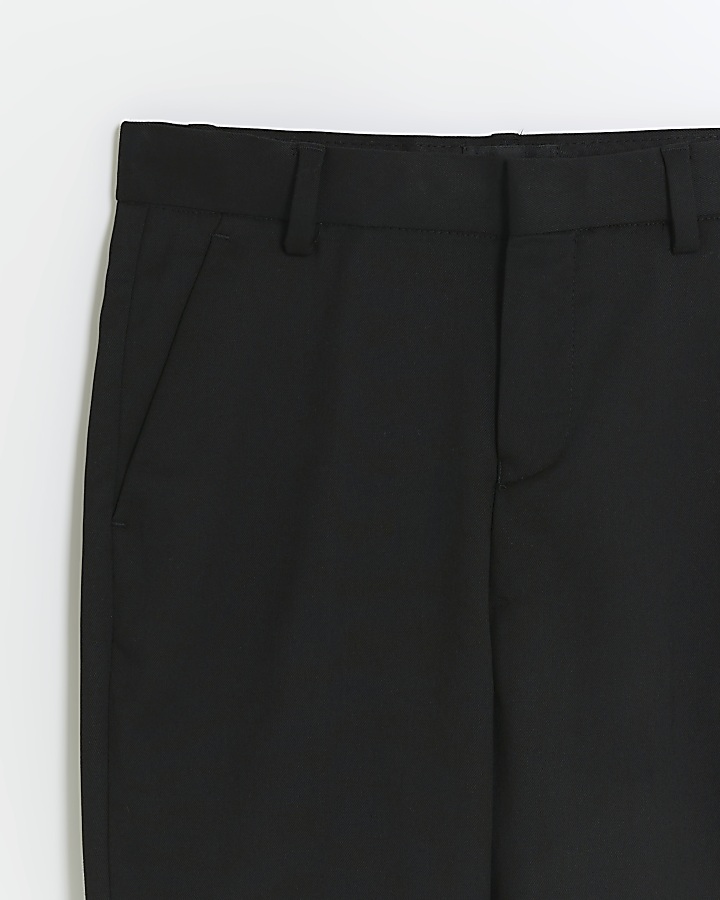 Boys black smart trousers River Island