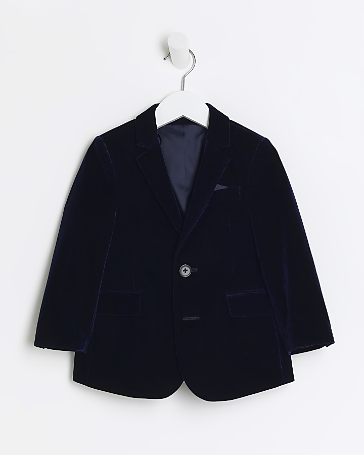 River island regal 2025 velvet blazer