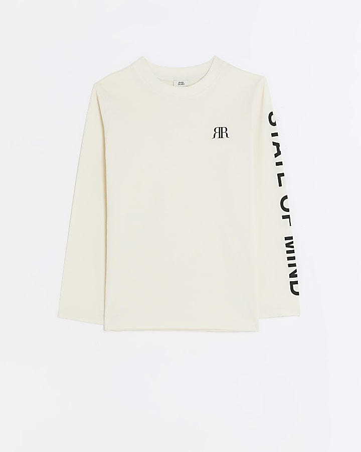 boys cream shirt