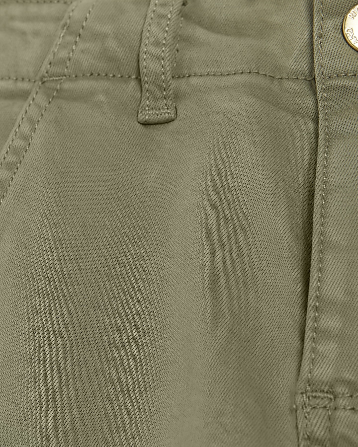 Girls khaki cargo jeans
