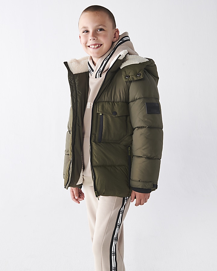 Khaki boys sales coat