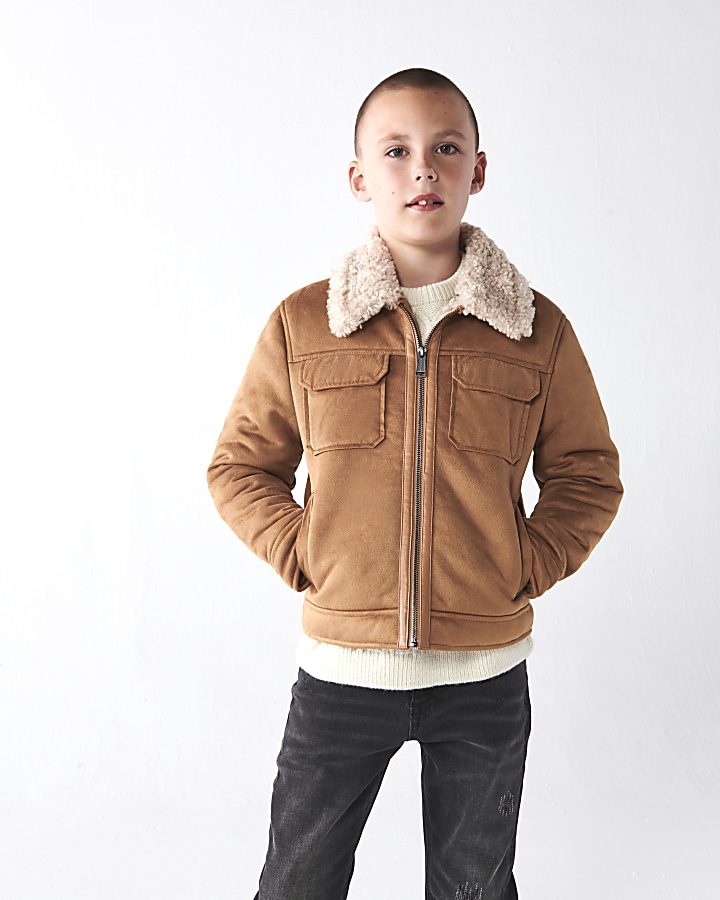 Shearling coat clearance boys