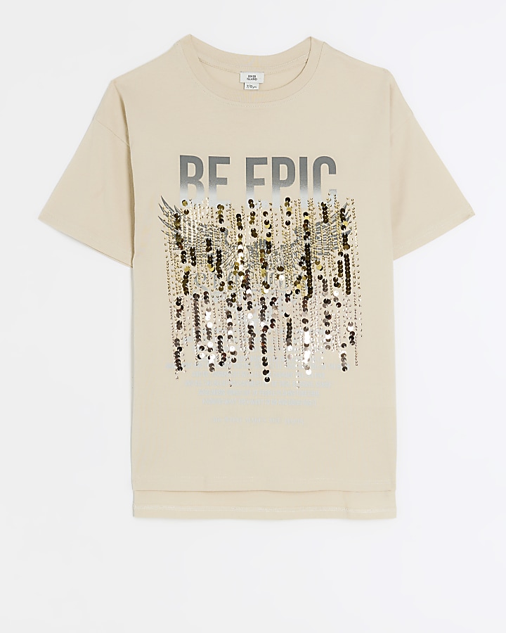 Sequin graphic t outlet shirt