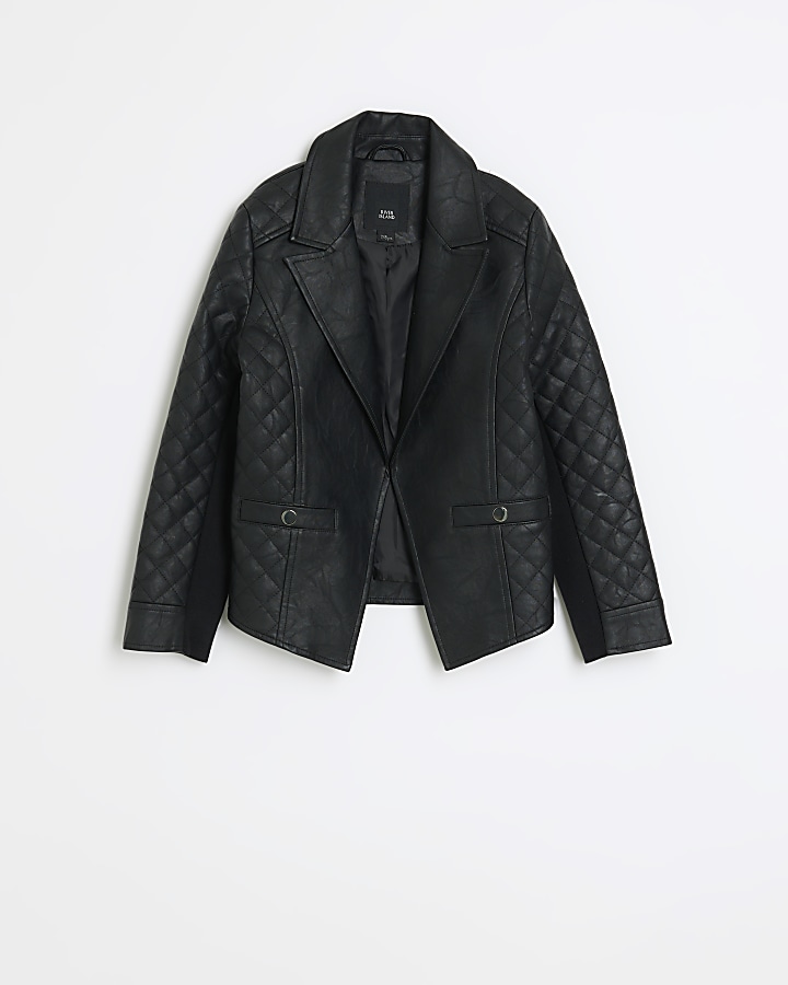 River island girls sale leather jacket