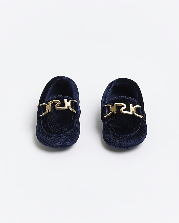 Boys best sale navy loafers